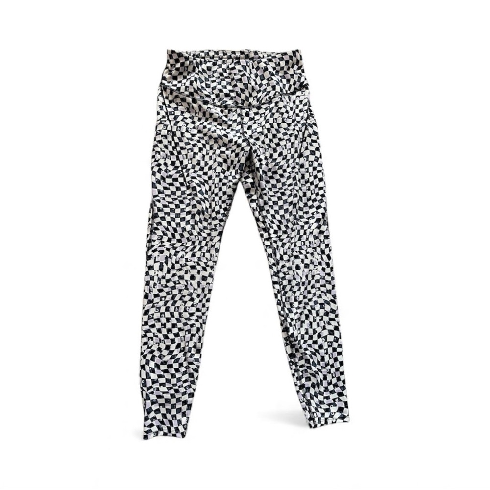 Brooks Monochrome Checkered Leggings